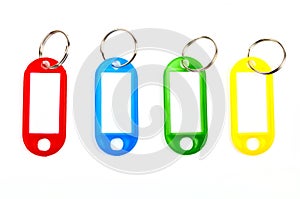 Coloured Key Tags