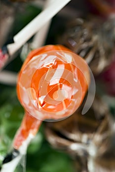 Lollipops with fruit bio