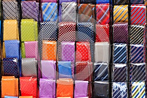 Coloured neckties background