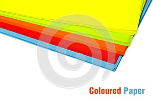 Coloured paper