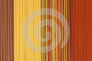 Coloured Pasta Spaghetti Background