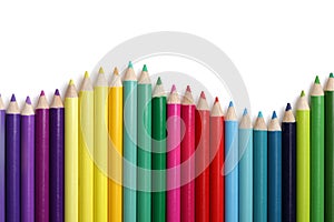 Coloured pencil bar graph photo
