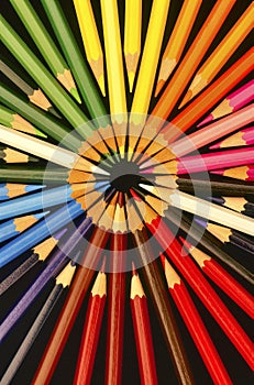 Coloured Pencils circles