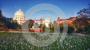 Coloured photo of General Post office popularly known as GPO  at Dalhousie Square or BBD Bag .