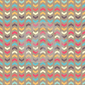 Coloured seamless chevron pattern, vector illustration