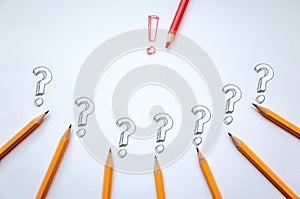 coloured and simple pencils