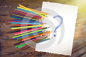 coloured and simple pencils