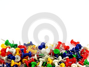 Coloured thumbtacks