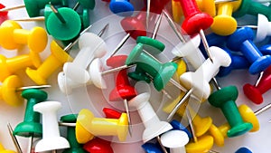 Coloured thumbtacks