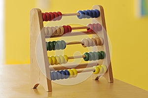 Coloured wooden abacus