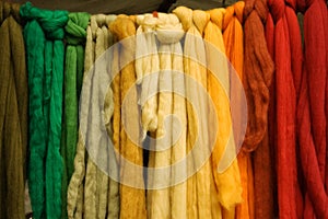 Coloured Wool Belts photo