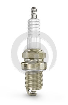 A Colourful 3d Rendered Sparkplug