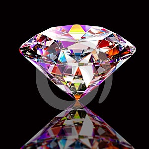 Colourful abstract diamond