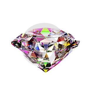 Colourful abstract diamond