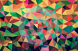 Colourful abstract geometric background with triangular polygons.