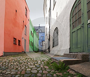 Colourful alley