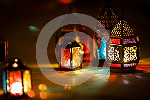 Colourful Arabic Ramadan Lantern