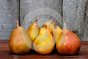 Colourful Autumn Harvest Pears