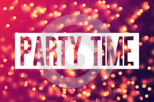 Colourful Background - Party Time - Bachelorette Party template