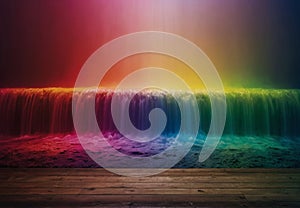 Colourful Background: Rainbow Spectrum in Waves