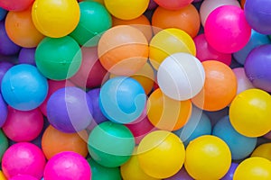 Colourful balls in the playground