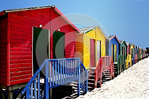 Colourful Beach Huts