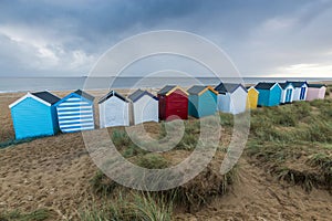 Colourful Beach Huts