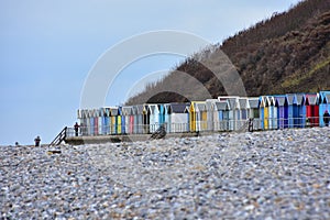 Colourful Beach Huts, Cromer, Norfolk, UK