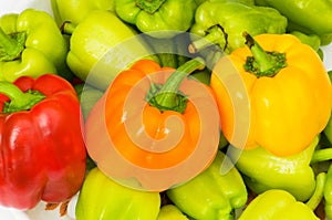 Colourful bell peppers