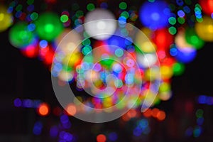 Colourful blurry lights