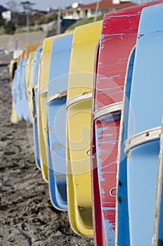 Colourful boats