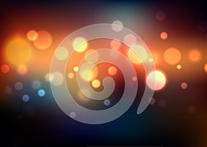 Colourful bokeh lights background