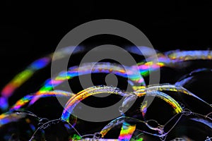 Colourful Bubbles with black background