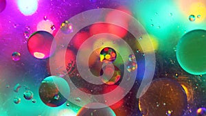 Colourful Bubbles and Lights Background Texture