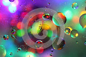 Colourful Bubbles and Lights Background Texture