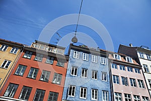 Colourful Buildings in Copenhagen, Denmark