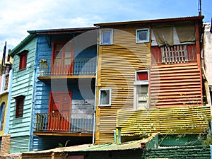 Colourful Buildings in La Boca, Buenos Aires