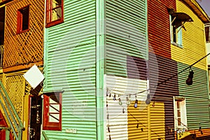 The colourful buildings of La Boca, Buenos Aires, Argentina