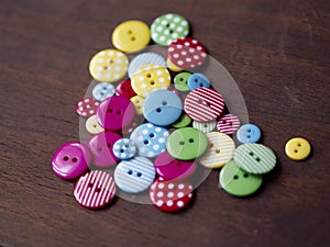 Colourful buttons