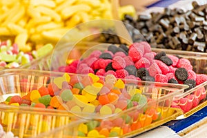 Colourful candy jellies