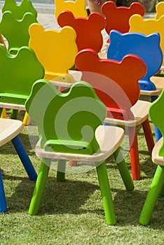 Colourful chairs