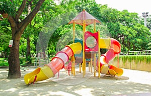 A colourful children playground
