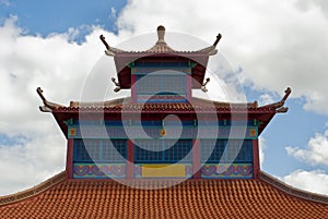 Colourful Chinese building
