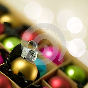 Colourful Christmas Baubles