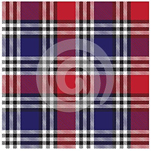 Colourful Classic Modern Plaid Tartan Seamless Print Pattern