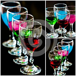 Colourful cocktail