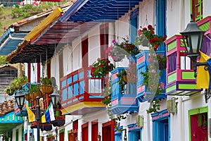 Colourful colonial architecture