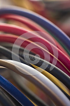 Colourful computer wires