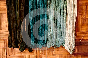 Colourful cotton thread natural colour dye