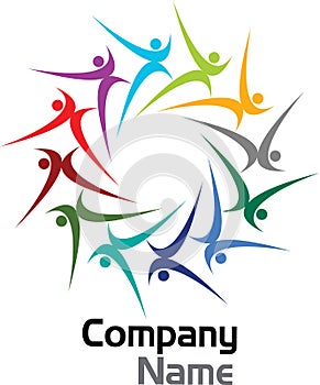 Colourful couples logo